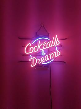 カクテルグラス ネオンライト Cocktails & Dreams Amazon.com: Cocktails and Dreams Neon Sign for Wall Decor
